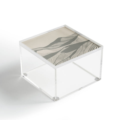 Viviana Gonzalez Vintage Mountains Line Art 04 Acrylic Box