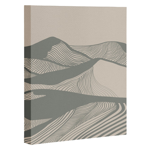 Viviana Gonzalez Vintage Mountains Line Art 04 Art Canvas