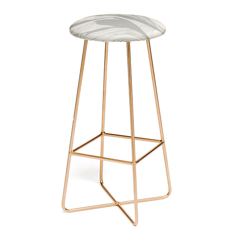 Viviana Gonzalez Vintage Mountains Line Art 04 Bar Stool