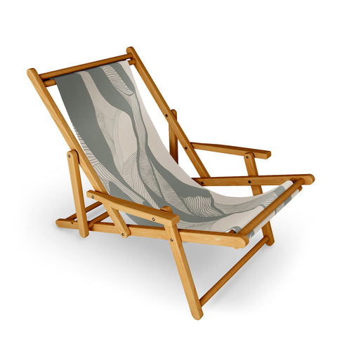 Viviana Gonzalez Vintage Mountains Line Art 04 Sling Chair