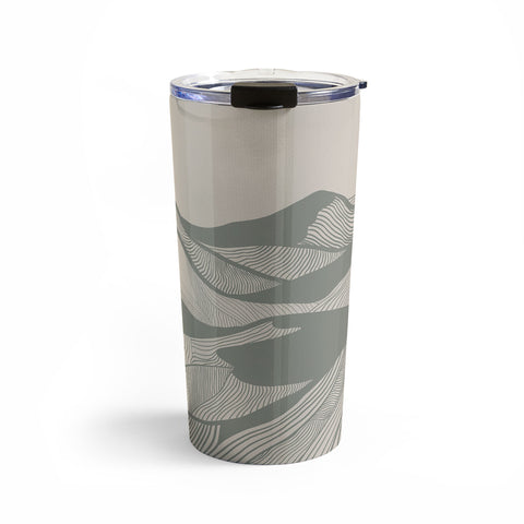 Viviana Gonzalez Vintage Mountains Line Art 04 Travel Mug