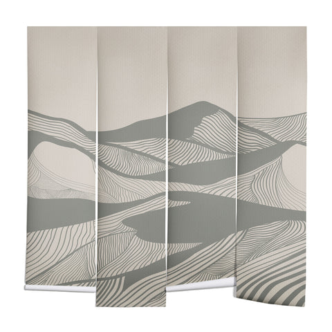 Viviana Gonzalez Vintage Mountains Line Art 04 Wall Mural