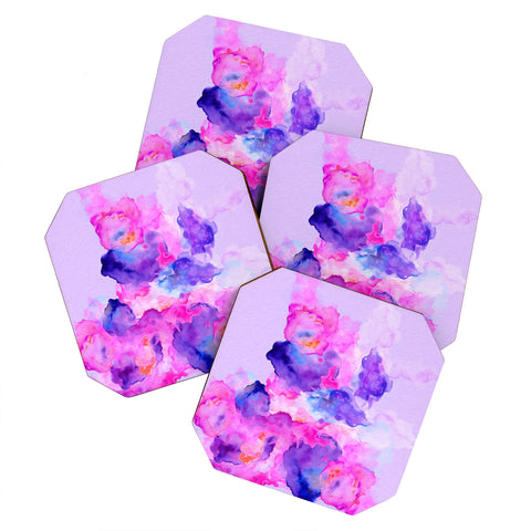 Viviana Gonzalez Watercolor Love 1 Coaster Set