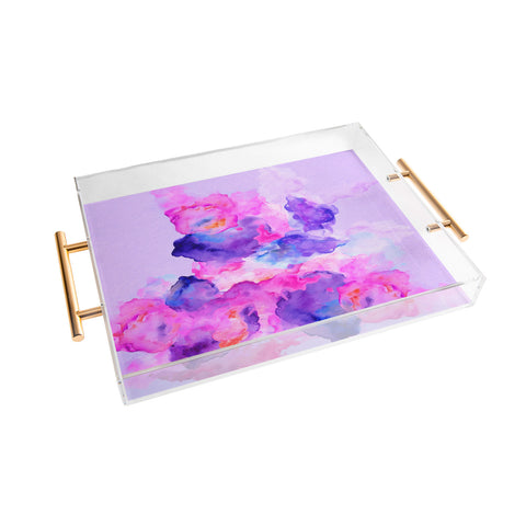 Viviana Gonzalez Watercolor Love 1 Acrylic Tray
