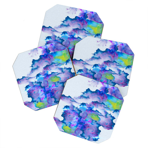 Viviana Gonzalez Watercolor love 2 Coaster Set