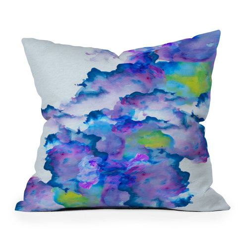 Viviana Gonzalez Watercolor love 2 Outdoor Throw Pillow