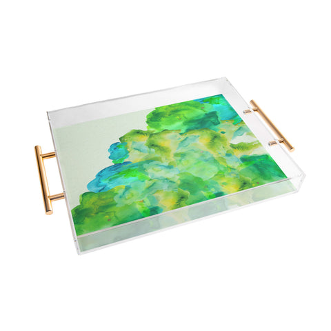 Viviana Gonzalez Watercolor love 3 Acrylic Tray
