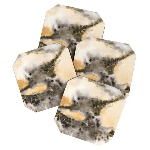 Viviana Gonzalez Watercolor love 4 Coaster Set