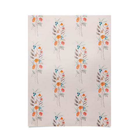 Viviana Gonzalez watercolor WildFlowers bouquet Poster