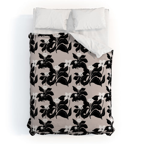 Viviana Gonzalez White WildFlowers Duvet Cover