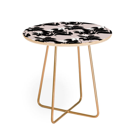 Viviana Gonzalez White WildFlowers Round Side Table