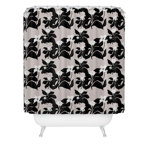 Viviana Gonzalez White WildFlowers Shower Curtain