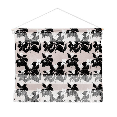 Viviana Gonzalez White WildFlowers Wall Hanging Landscape