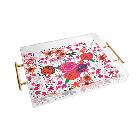 Vy La Bloomimg Love 1 Acrylic Tray