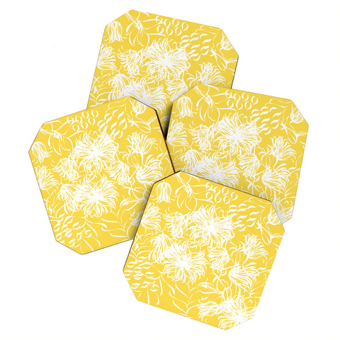 Vy La Bright Breezy Yellow Coaster Set