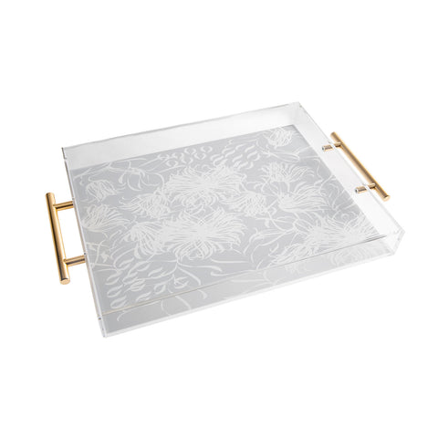 Vy La Calm Breezy Grey Acrylic Tray