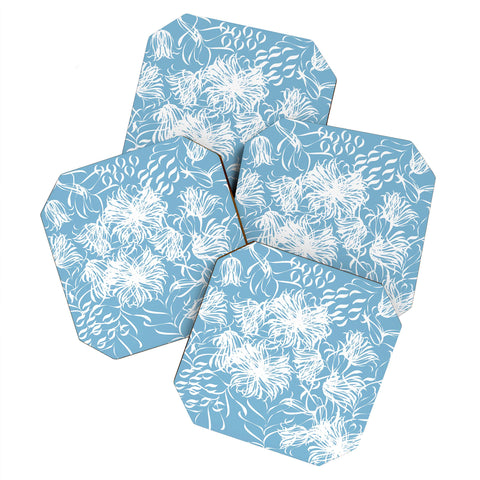 Vy La Cool Breezy Blue Coaster Set