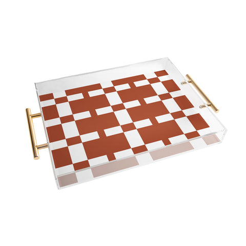 Vy La Cross Rust Acrylic Tray