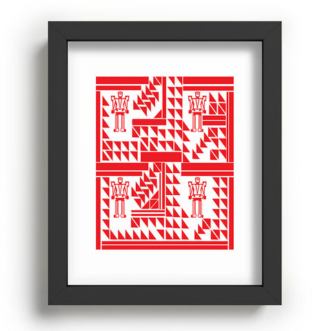 Vy La Robots And Triangles Recessed Framing Rectangle