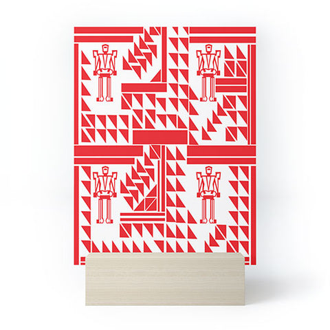 Vy La Robots And Triangles Mini Art Print