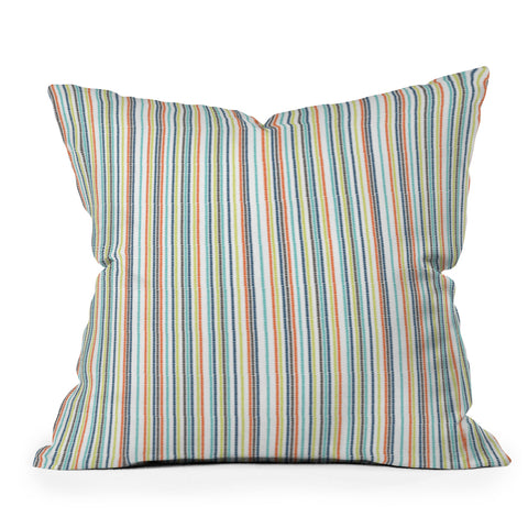 Vy La Triangle Stripe Outdoor Throw Pillow