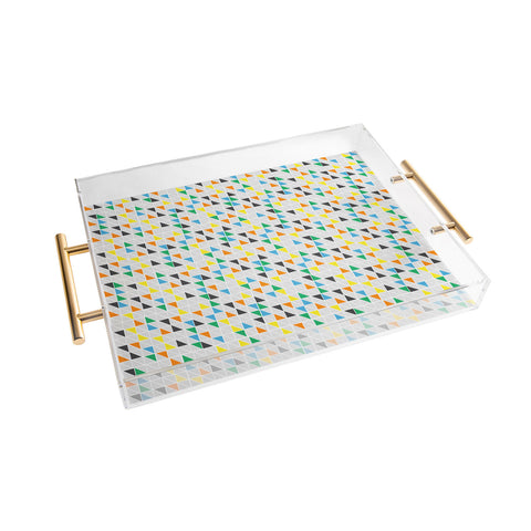 Vy La Triangles Train Acrylic Tray