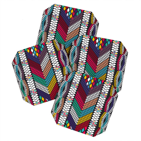 Vy La Vibrant Tribal Coaster Set