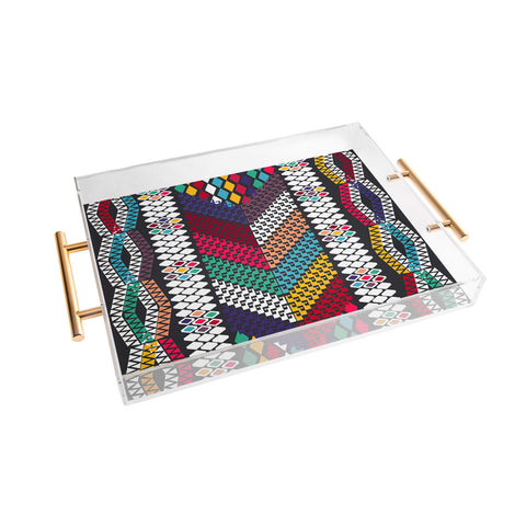 Vy La Vibrant Tribal Acrylic Tray