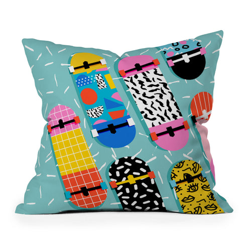 Wacka Designs Omigod 80s retro Outdoor Throw Pillow