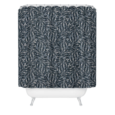 Wagner Campelo Abstract Fern 1 Shower Curtain