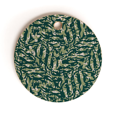 Wagner Campelo Abstract Fern 2 Cutting Board Round