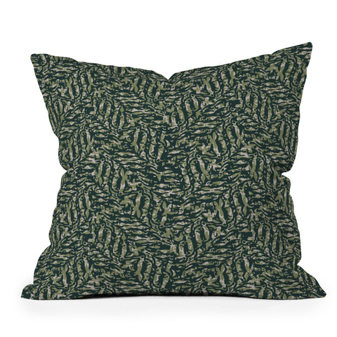Wagner Campelo Abstract Fern 2 Throw Pillow
