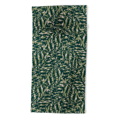 Wagner Campelo Abstract Fern 2 Beach Towel