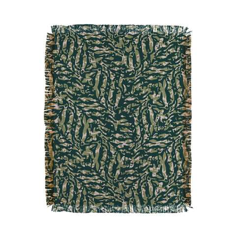 Wagner Campelo Abstract Fern 2 Throw Blanket