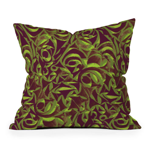Wagner Campelo Abstract Garden 2 Outdoor Throw Pillow