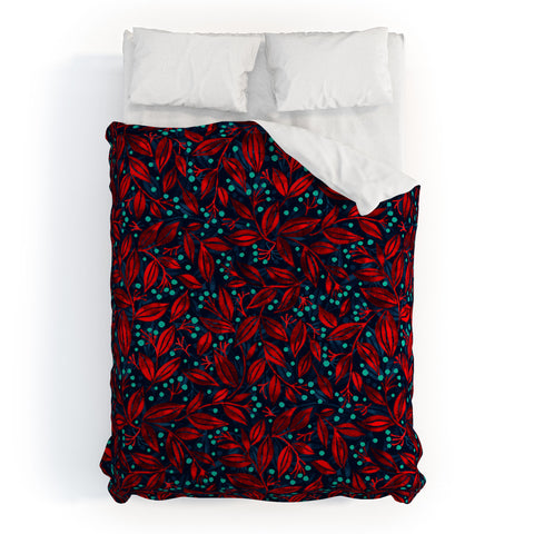 Wagner Campelo Berries And Leaves 1 Duvet Cover