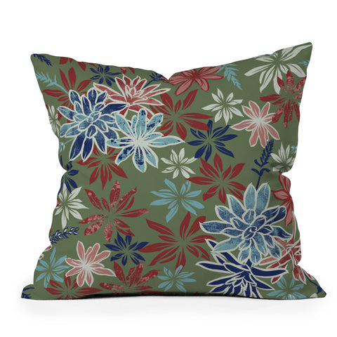 Wagner Campelo Bromelias 2 Outdoor Throw Pillow