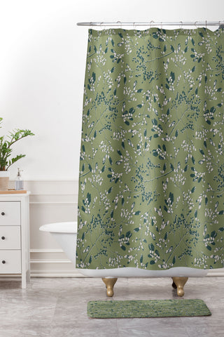 Wagner Campelo Celestial Fern 3 Shower Curtain And Mat