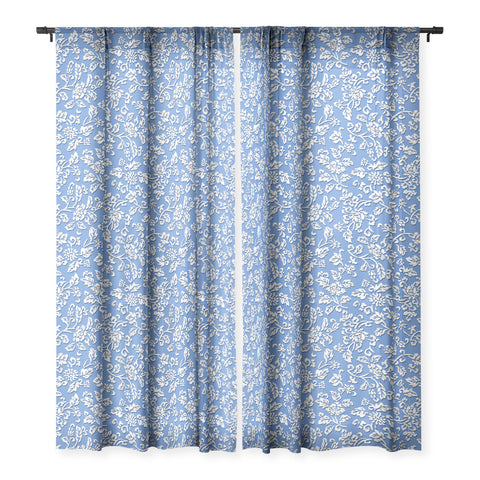 Wagner Campelo Chinese Flowers 1 Sheer Window Curtain