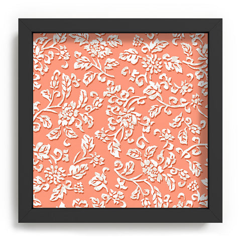 Wagner Campelo Chinese Flowers 2 Recessed Framing Square