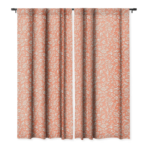 Wagner Campelo Chinese Flowers 2 Blackout Window Curtain