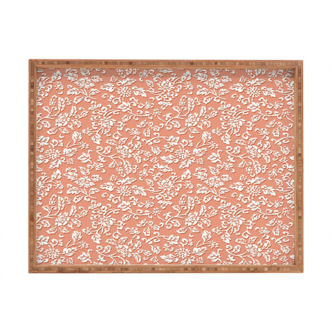 Wagner Campelo Chinese Flowers 2 Rectangular Tray