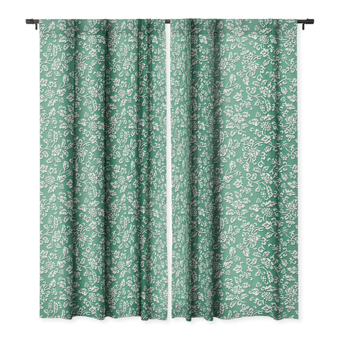 Wagner Campelo Chinese Flowers 3 Blackout Window Curtain
