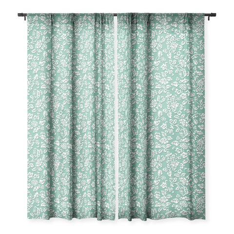 Wagner Campelo Chinese Flowers 3 Sheer Window Curtain