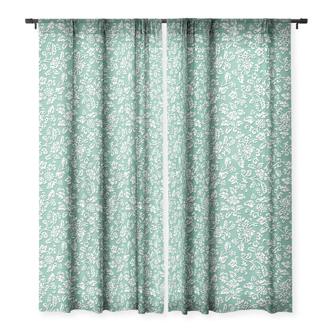 Wagner Campelo Chinese Flowers 3 Sheer Window Curtain