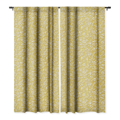 Wagner Campelo Chinese Flowers 4 Blackout Window Curtain