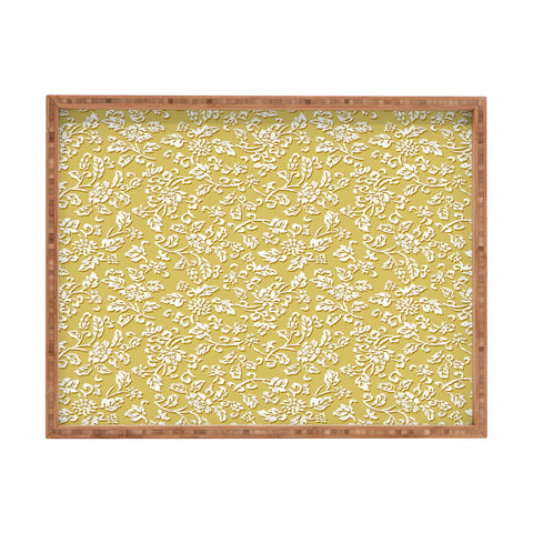 Wagner Campelo Chinese Flowers 4 Rectangular Tray
