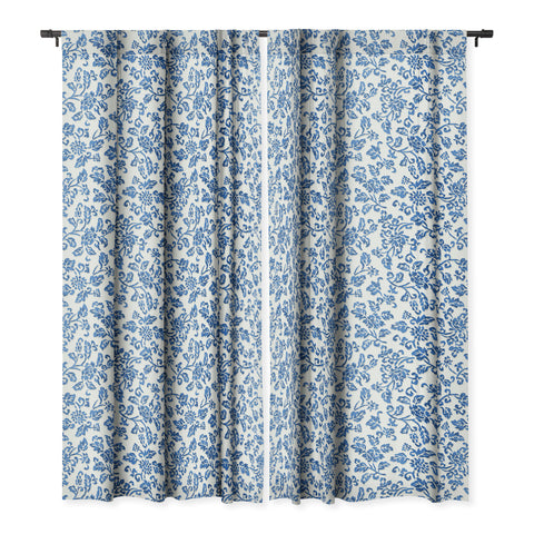 Wagner Campelo Chinese Flowers 5 Blackout Window Curtain