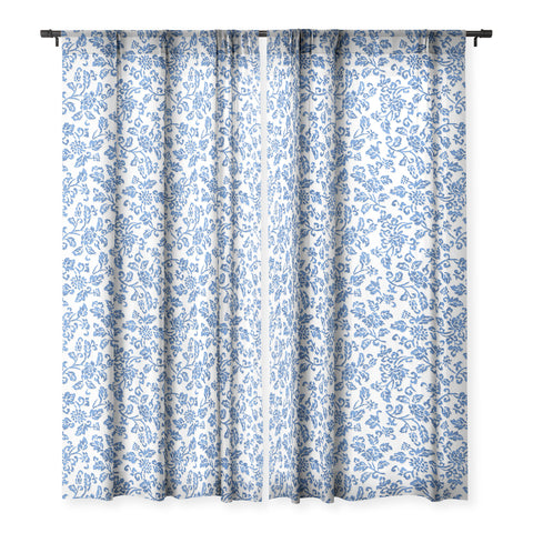 Wagner Campelo Chinese Flowers 5 Sheer Window Curtain