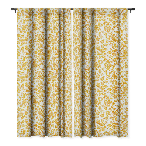 Wagner Campelo Chinese Flowers 8 Blackout Window Curtain